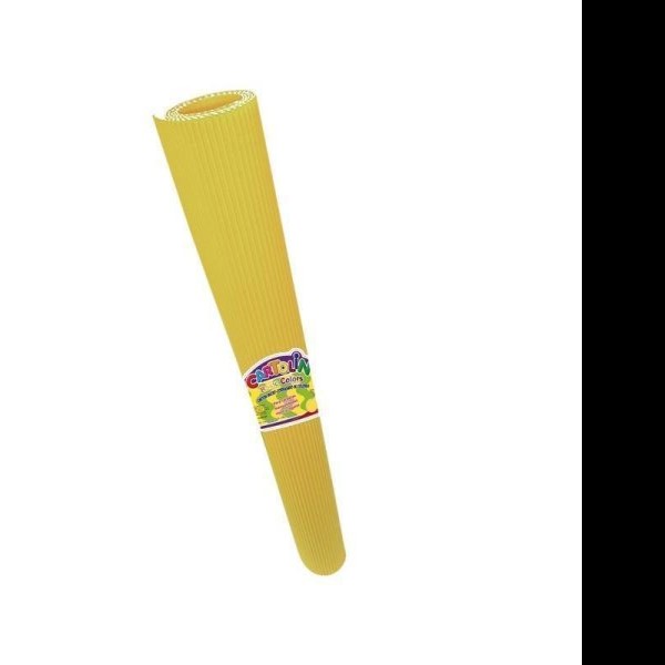 CARTON CORRUGADO CARTOLIN 50X70CM. AMARILLO C.25